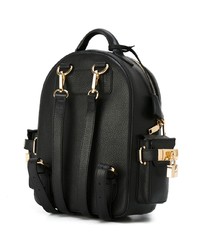 Мужской черный кожаный рюкзак от Buscemi