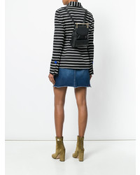 Женский черный кожаный рюкзак от M2Malletier