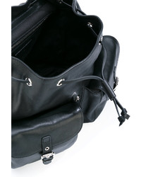 Женский черный кожаный рюкзак от RED Valentino