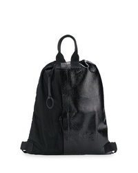 Мужской черный кожаный рюкзак от N°21