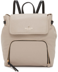 Женский черный кожаный рюкзак от Kate Spade