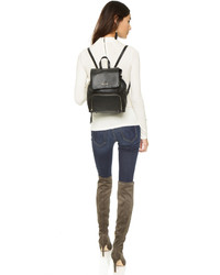 Женский черный кожаный рюкзак от Kate Spade