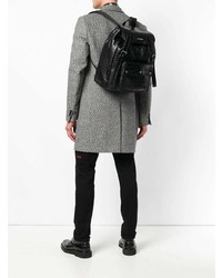 Мужской черный кожаный рюкзак от Saint Laurent