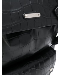 Мужской черный кожаный рюкзак от Saint Laurent