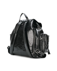 Женский черный кожаный рюкзак от Saint Laurent