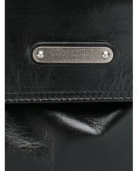 Женский черный кожаный рюкзак от Saint Laurent