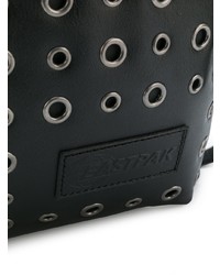 Мужской черный кожаный рюкзак от Eastpak