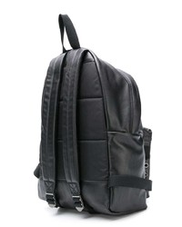Мужской черный кожаный рюкзак от Eastpak