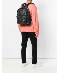 Мужской черный кожаный рюкзак от Eastpak