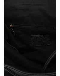 Женский черный кожаный рюкзак от Paolo