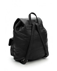 Женский черный кожаный рюкзак от Paolo