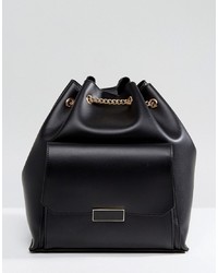 Женский черный кожаный рюкзак от Park Lane