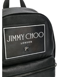 Мужской черный кожаный рюкзак от Jimmy Choo