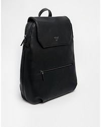 Женский черный кожаный рюкзак от Matt & Nat