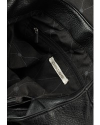 Женский черный кожаный рюкзак от Pieces