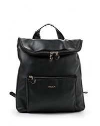 Женский черный кожаный рюкзак от Pola