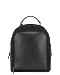 Мужской черный кожаный рюкзак от Prada