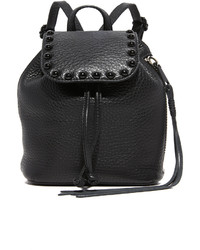 Женский черный кожаный рюкзак от Rebecca Minkoff