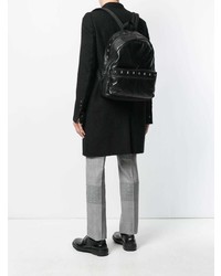 Мужской черный кожаный рюкзак от Jimmy Choo