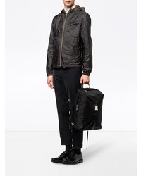 Мужской черный кожаный рюкзак от Prada