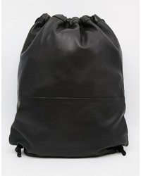 Мужской черный кожаный рюкзак от SANDQVIST