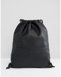 Женский черный кожаный рюкзак от SANDQVIST