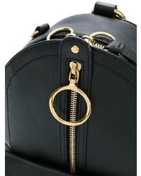 Женский черный кожаный рюкзак от See by Chloe