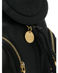 Женский черный кожаный рюкзак от See by Chloe