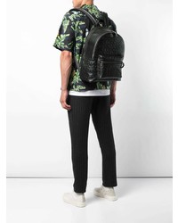 Мужской черный кожаный рюкзак от Coach