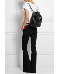 Женский черный кожаный рюкзак от Elizabeth and James