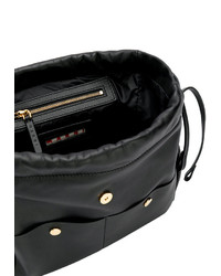 Женский черный кожаный рюкзак от Marni