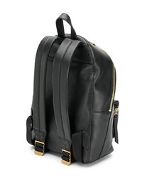 Женский черный кожаный рюкзак от Versus