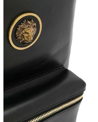 Женский черный кожаный рюкзак от Versus