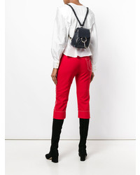 Женский черный кожаный рюкзак от Chloé