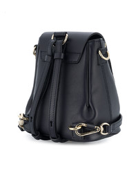 Женский черный кожаный рюкзак от Chloé