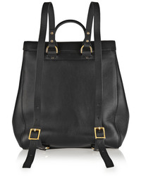 Женский черный кожаный рюкзак от Sophie Hulme