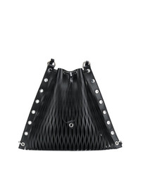 Женский черный кожаный рюкзак от Sonia Rykiel