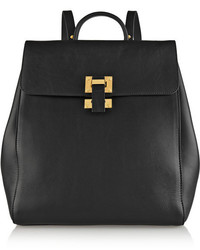 Женский черный кожаный рюкзак от Sophie Hulme