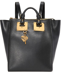 Женский черный кожаный рюкзак от Sophie Hulme