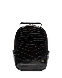 Женский черный кожаный рюкзак от Stalvey