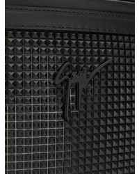 Мужской черный кожаный рюкзак от Giuseppe Zanotti