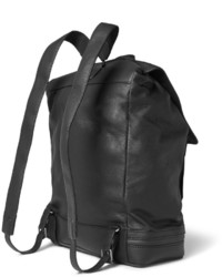Мужской черный кожаный рюкзак от Balenciaga