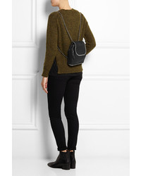 Женский черный кожаный рюкзак от Stella McCartney