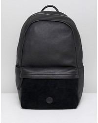 Мужской черный кожаный рюкзак от Timberland
