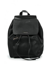 Женский черный кожаный рюкзак от Topshop