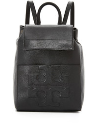 Женский черный кожаный рюкзак от Tory Burch