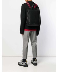 Мужской черный кожаный рюкзак от Alexander McQueen