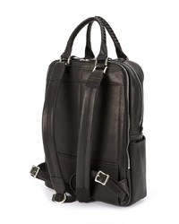 Мужской черный кожаный рюкзак от Cornelian Taurus By Daisuke Iwanaga