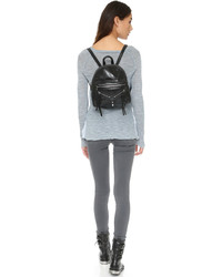 Женский черный кожаный рюкзак от Botkier