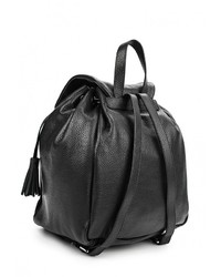 Женский черный кожаный рюкзак от Tru Trussardi